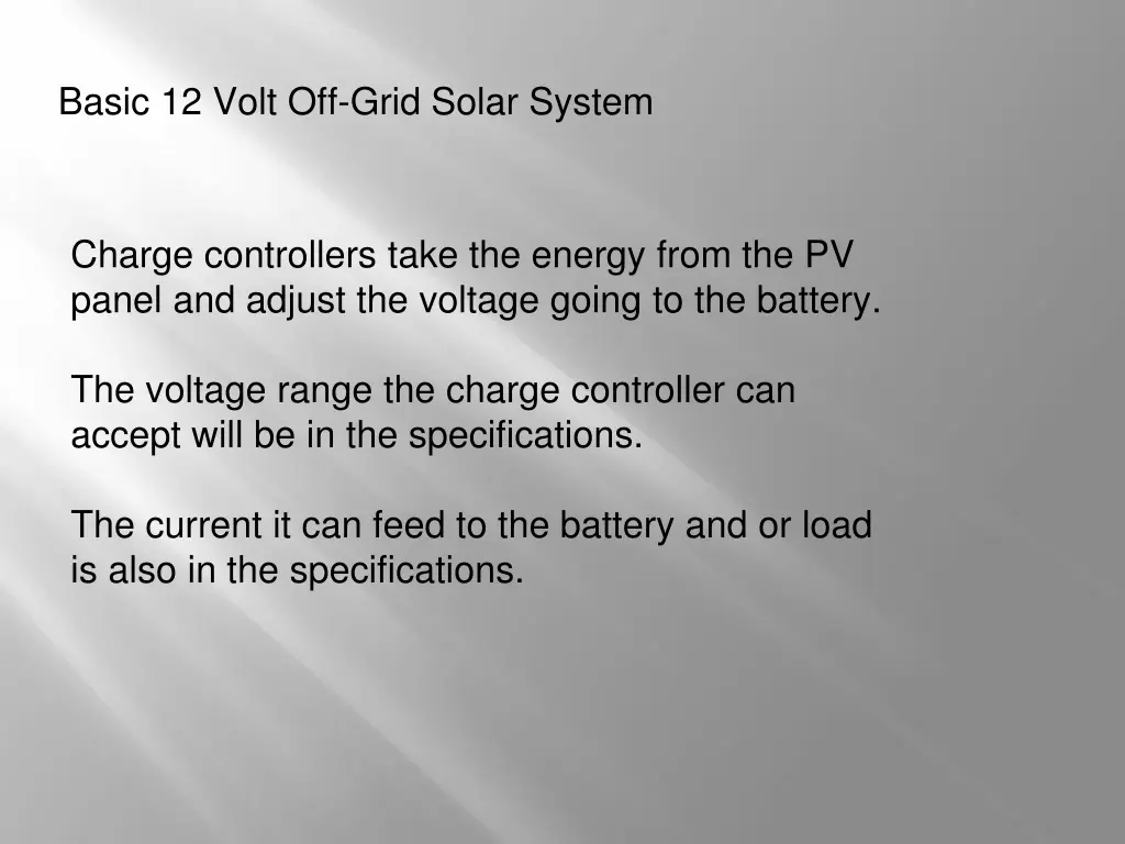 basic 12 volt off grid solar system 16