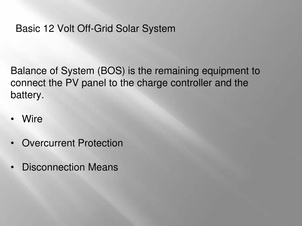 basic 12 volt off grid solar system 30