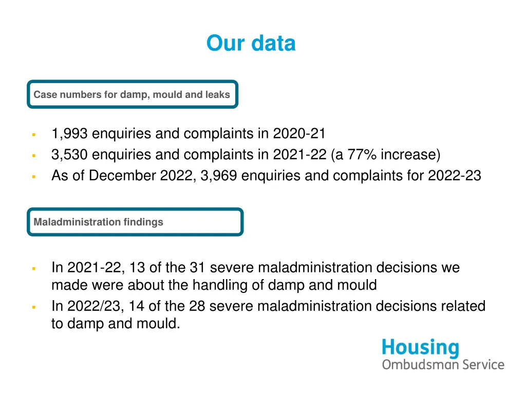 our data