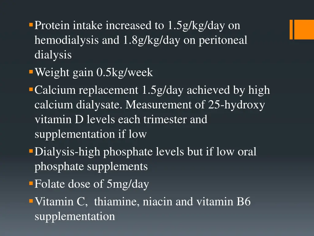 protein intake increased