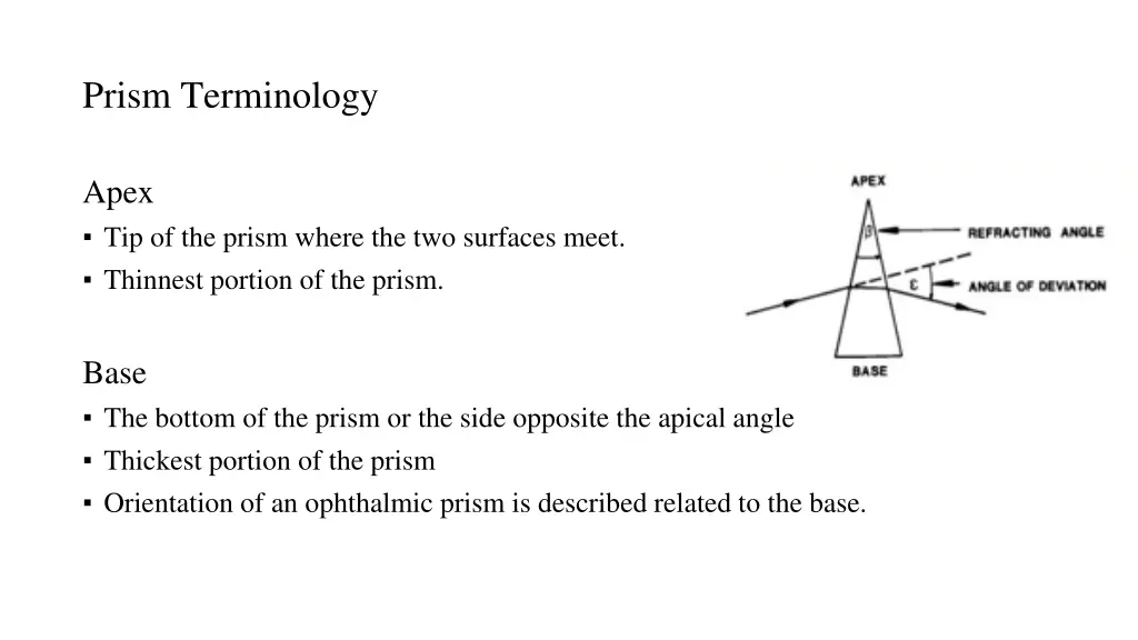 prism terminology 1