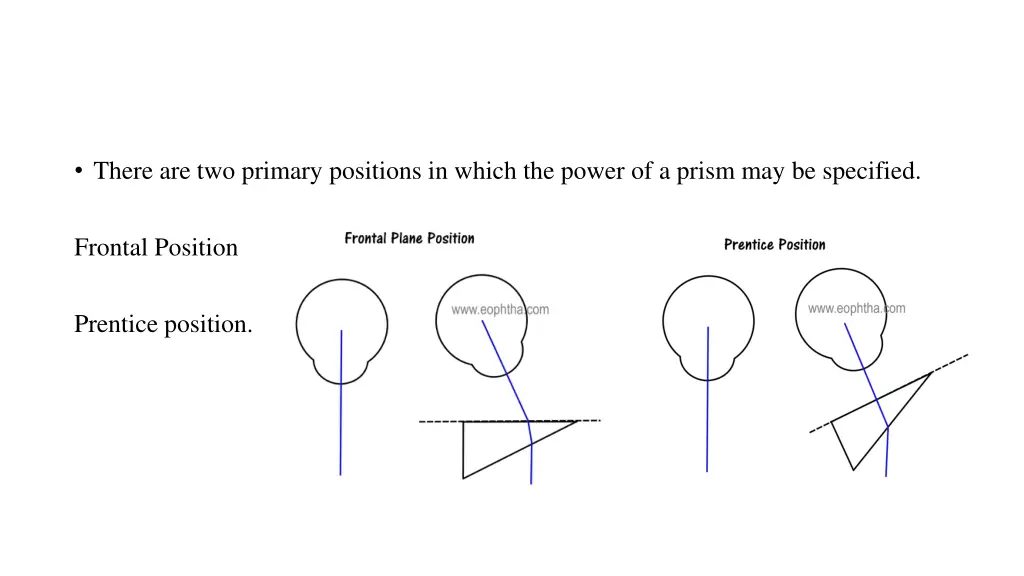 there are two primary positions in which