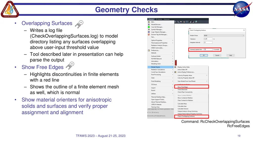 geometry checks