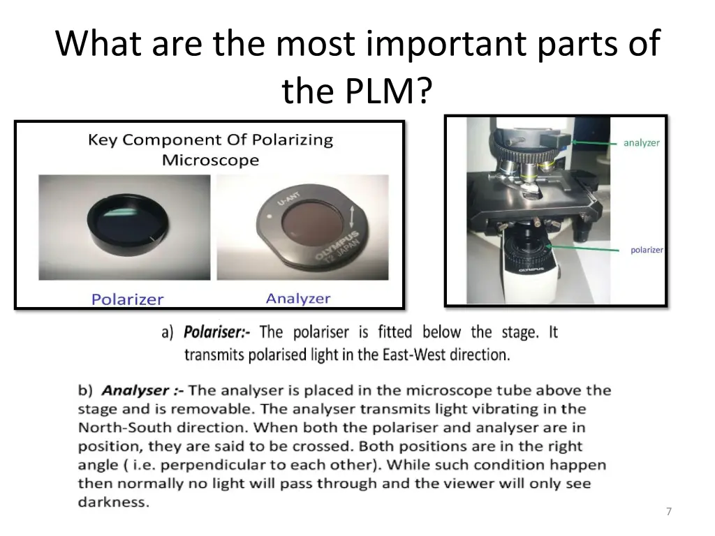 what are the most important parts of the plm