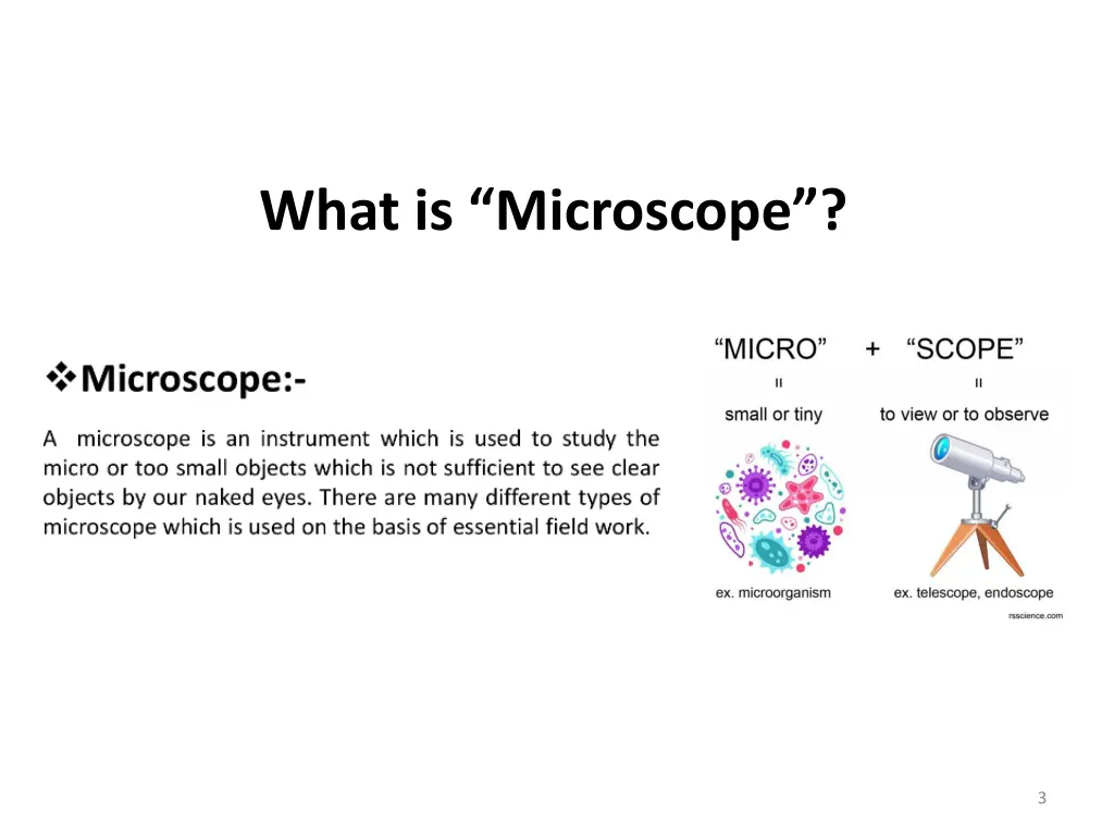 what is microscope