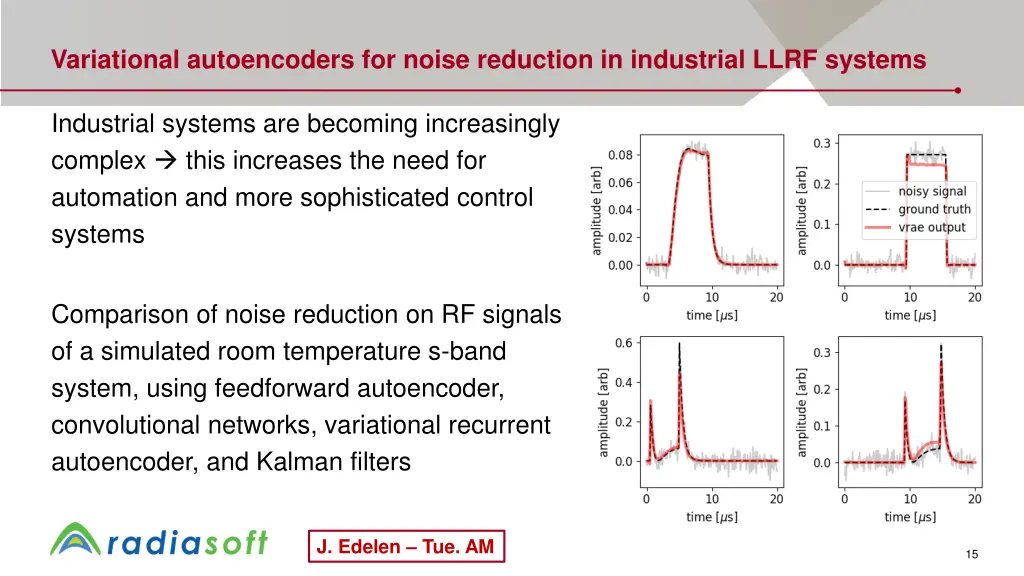 variational autoencoders for noise reduction