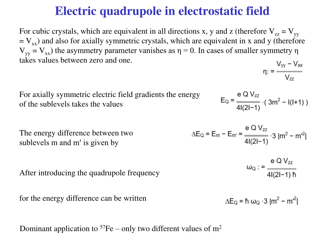 electric quadrupole in electrostatic field 1