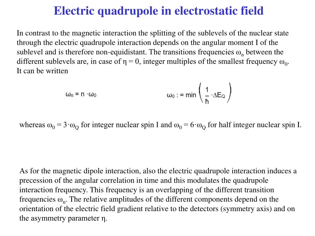 electric quadrupole in electrostatic field 2