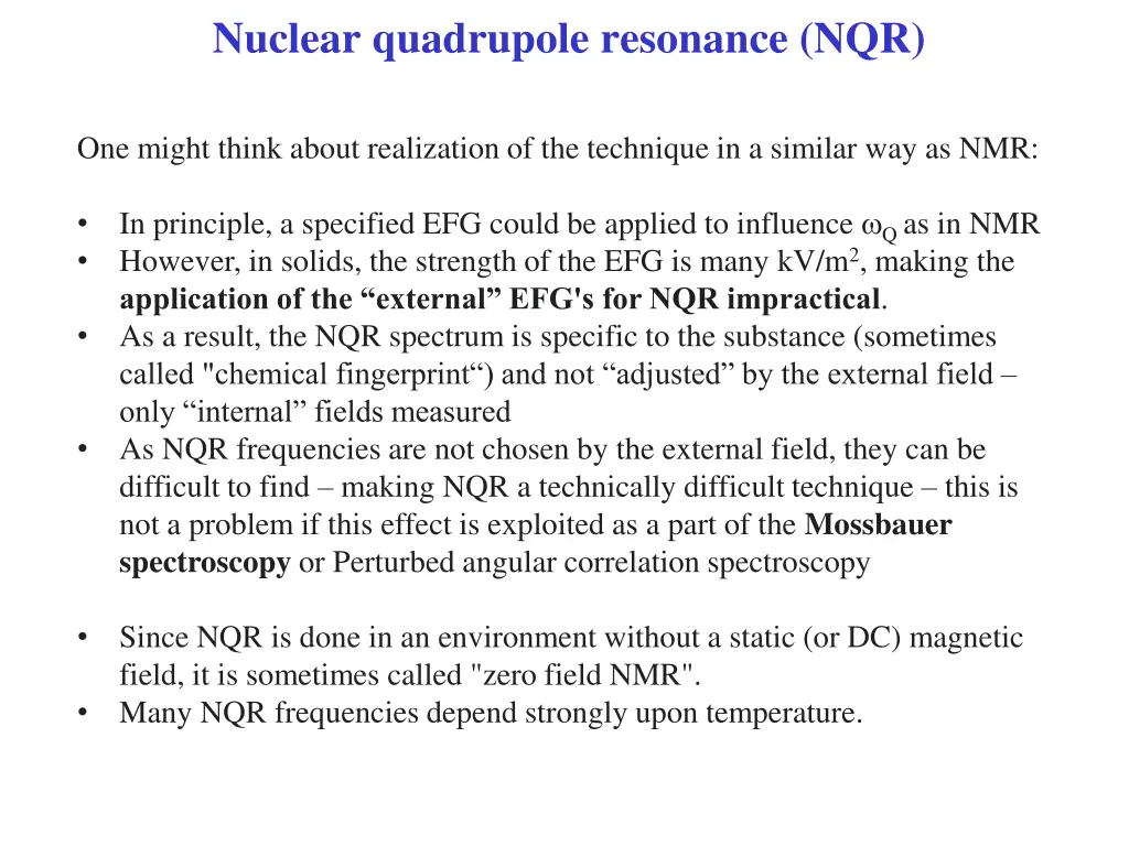 nuclear quadrupole resonance nqr 1
