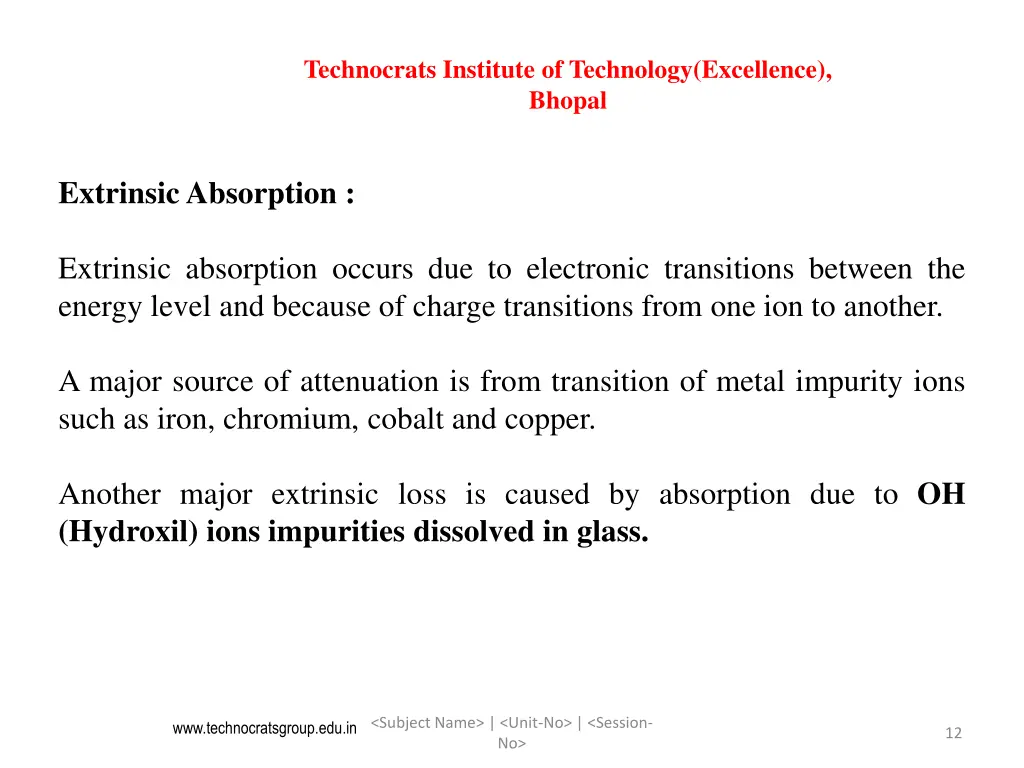 technocrats institute of technology excellence 11