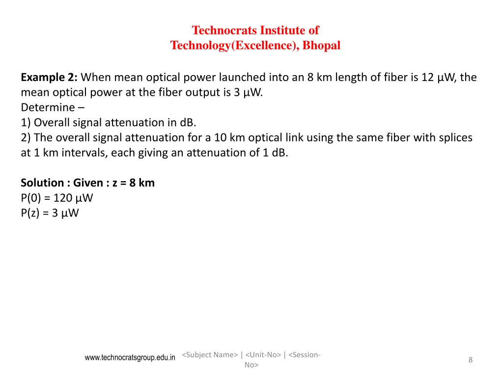 technocrats institute of technology excellence 7