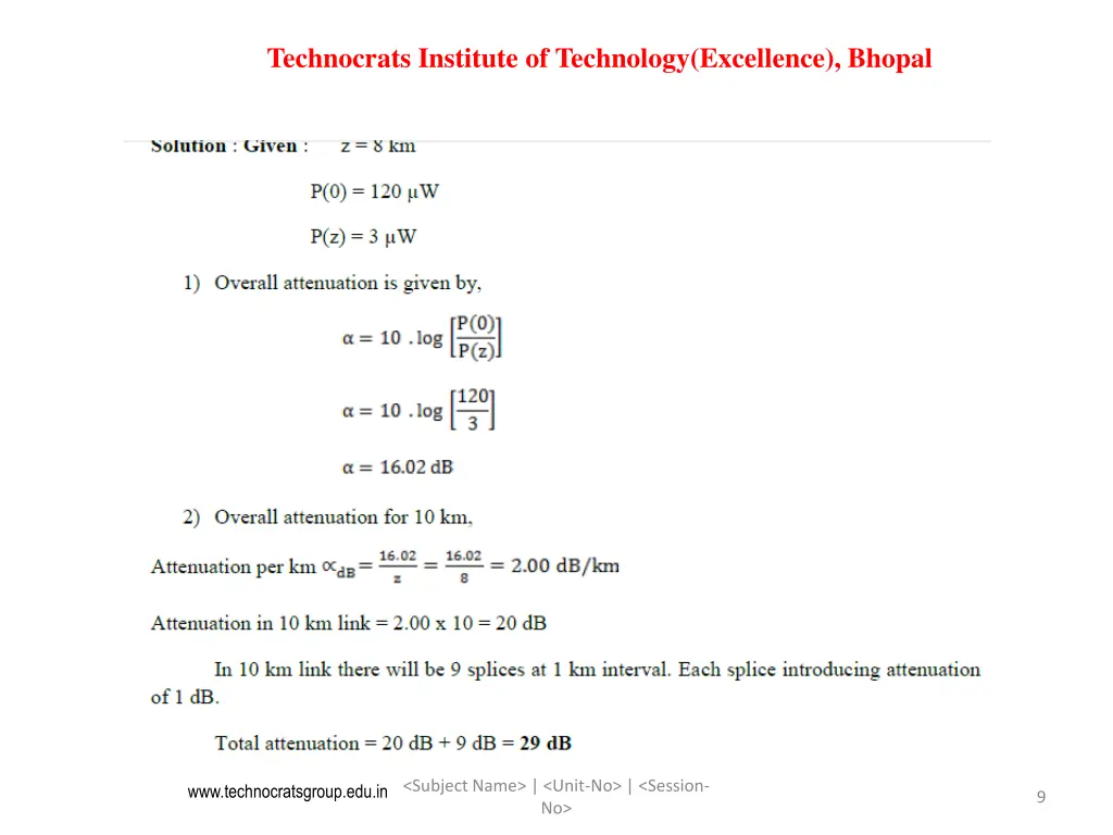 technocrats institute of technology excellence 8