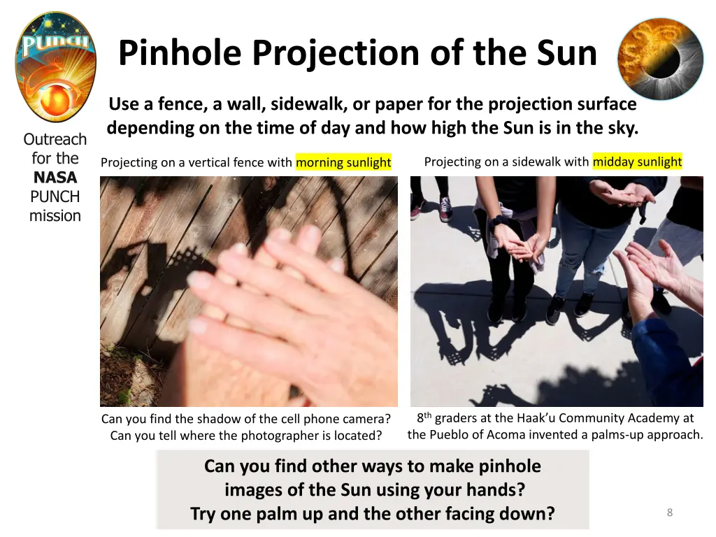 pinhole projection of the sun 3