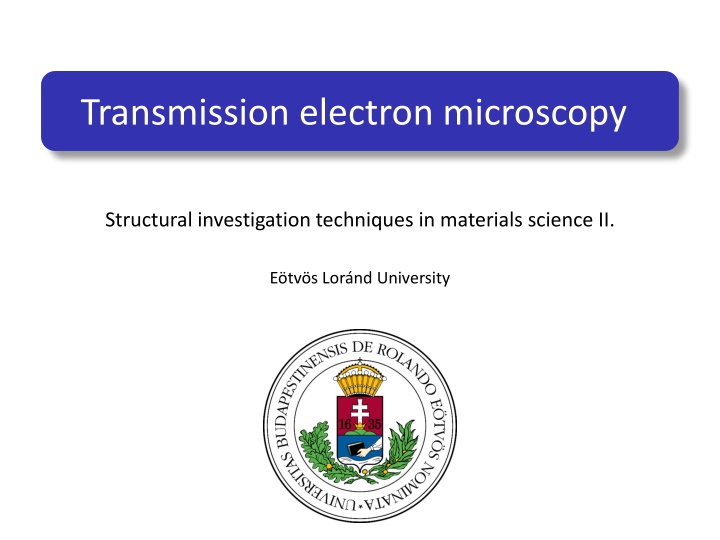 transmission electron microscopy