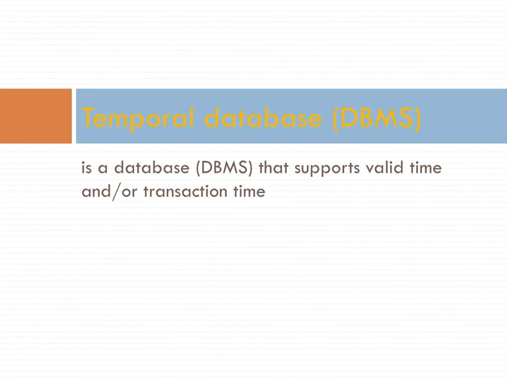 temporal database dbms