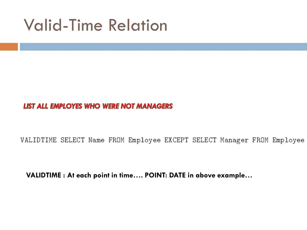 valid time relation 1