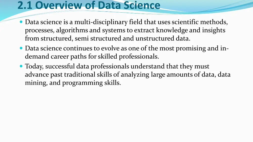 2 1 overview of data science