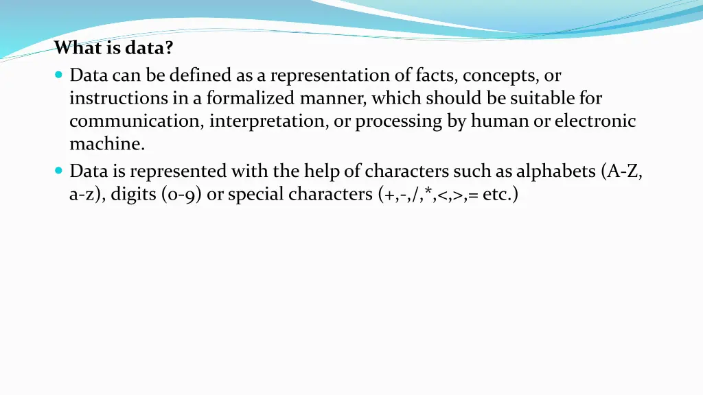 what is data datacan be defined