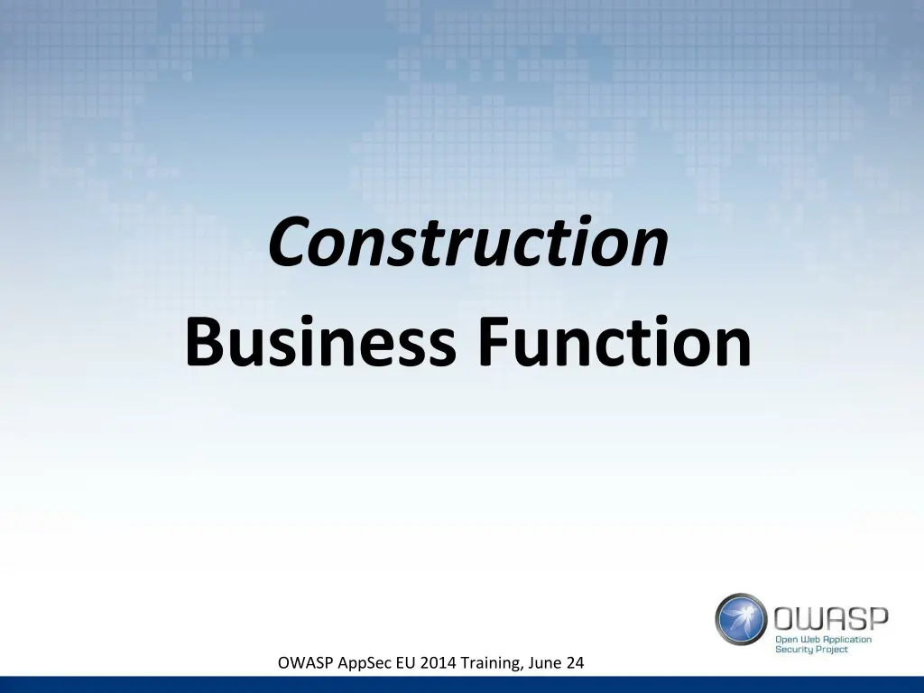 construction business function