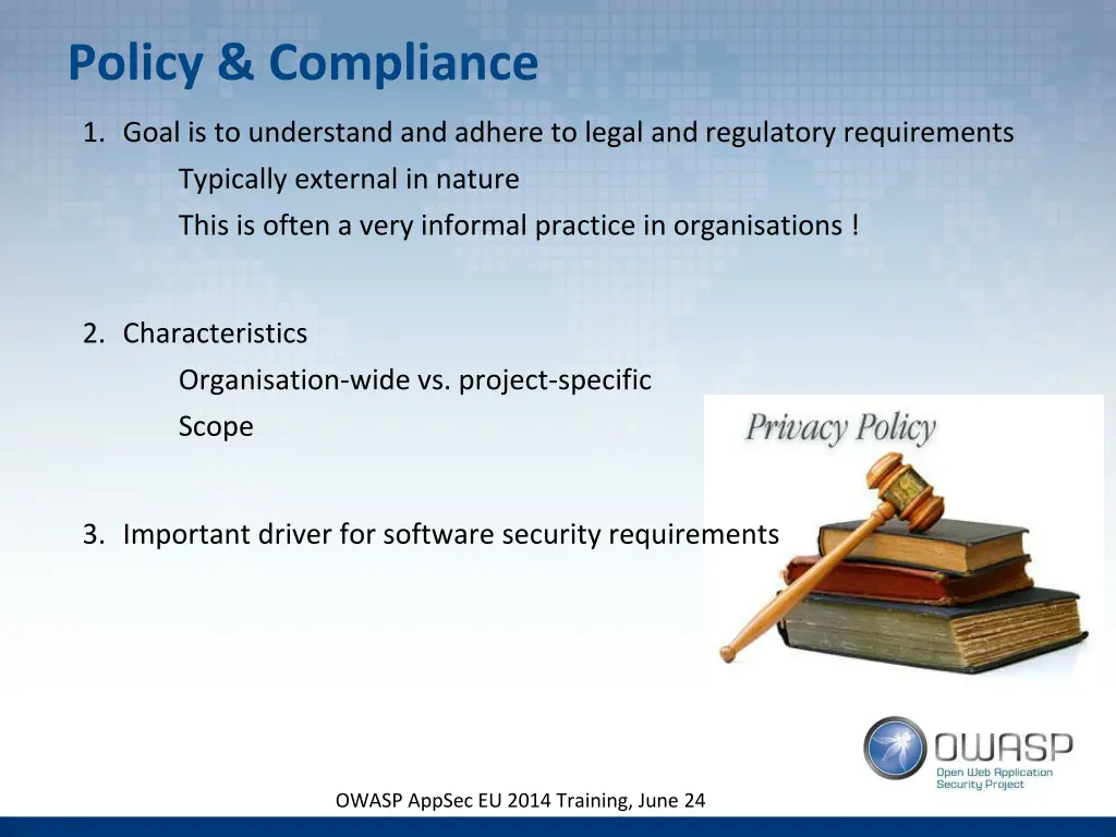 policy compliance