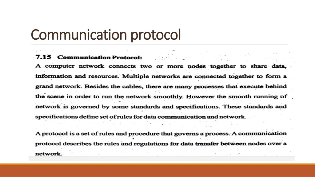 communication protocol communication protocol