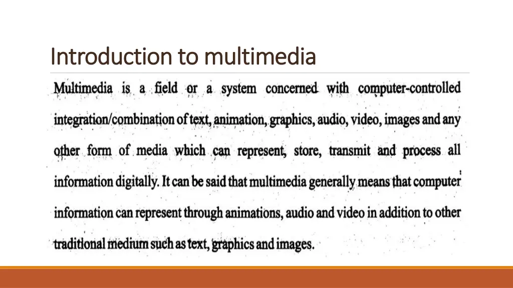 introduction to multimedia introduction 2