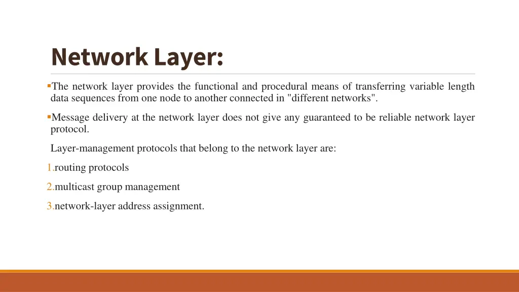 network layer