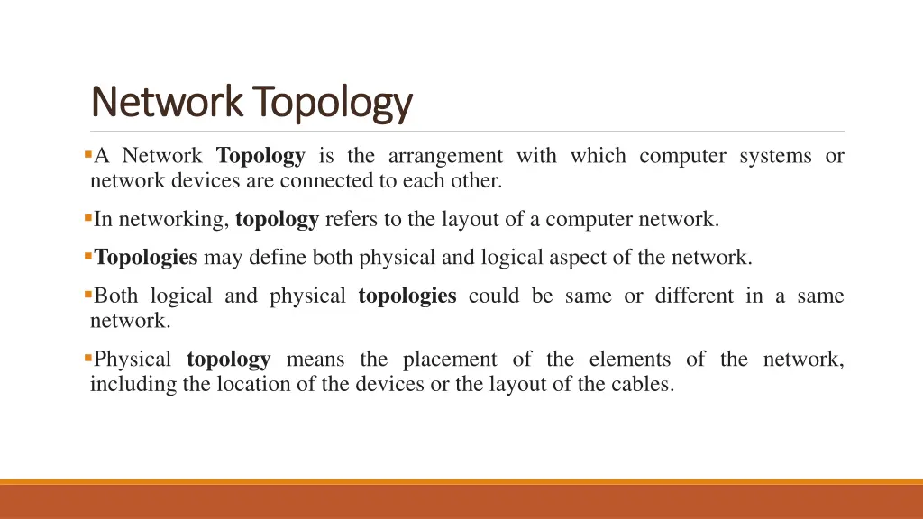 network topology network topology