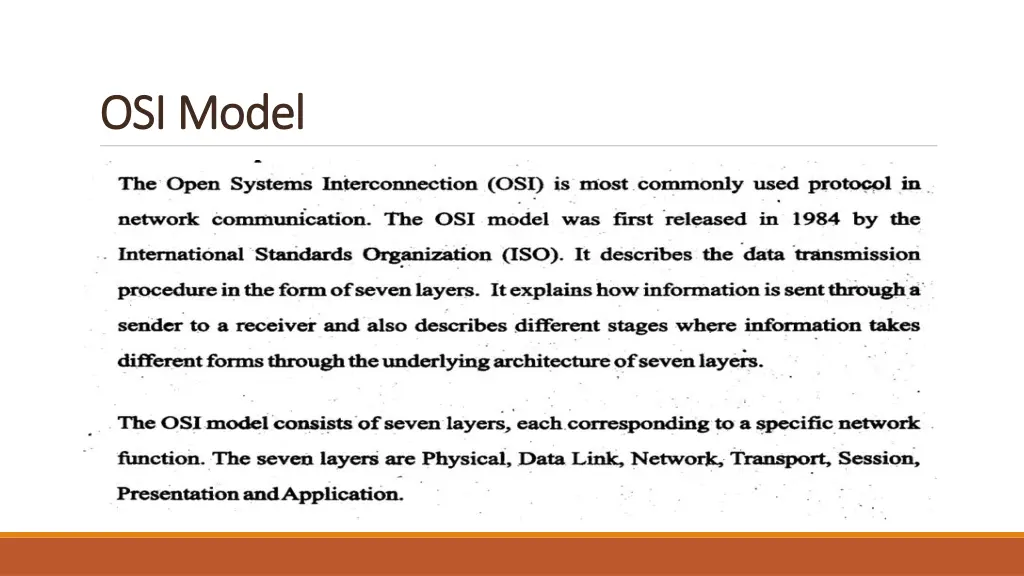 osi model osi model