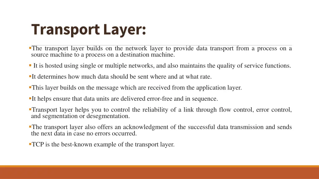 transport layer