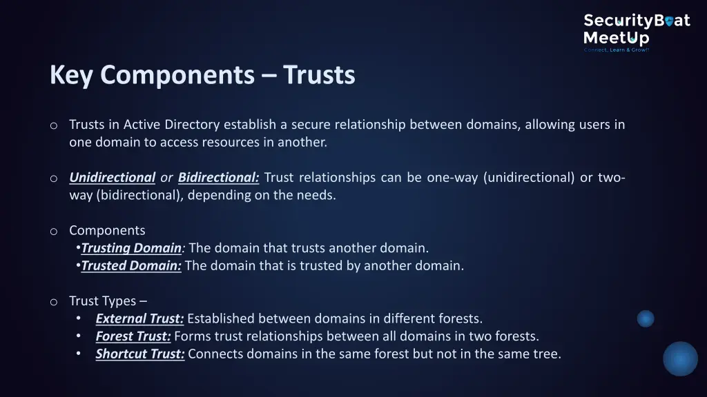 key components trusts