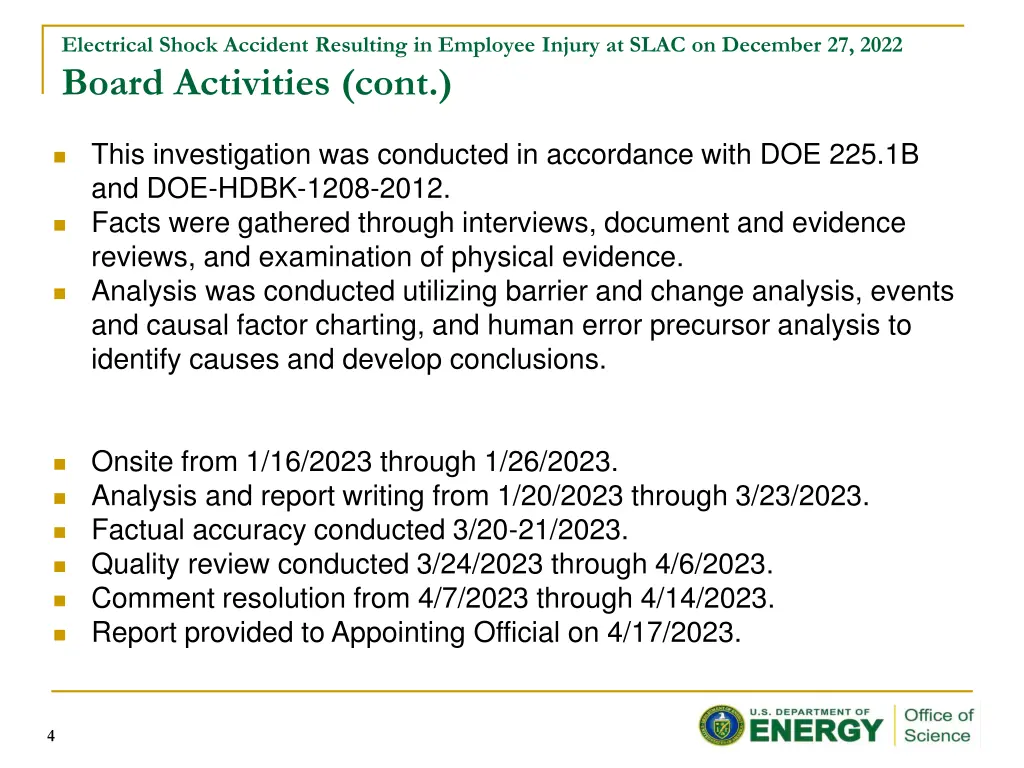 electrical shock accident resulting in employee 2