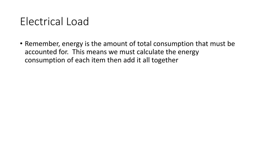 electrical load 1