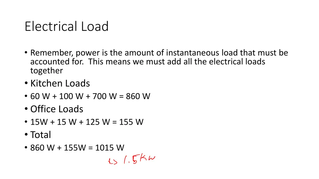 electrical load