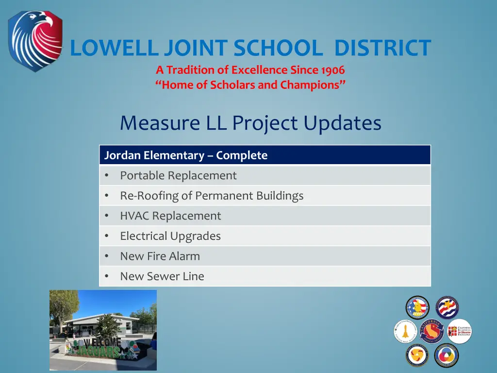 lowell joint school district a tradition 6