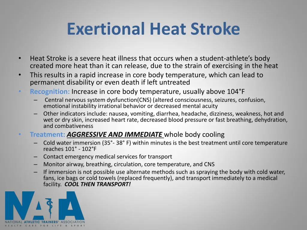 exertional heat stroke