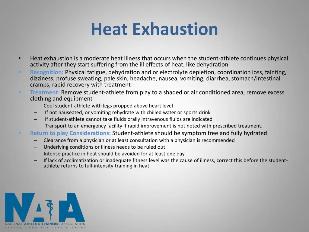 heat exhaustion