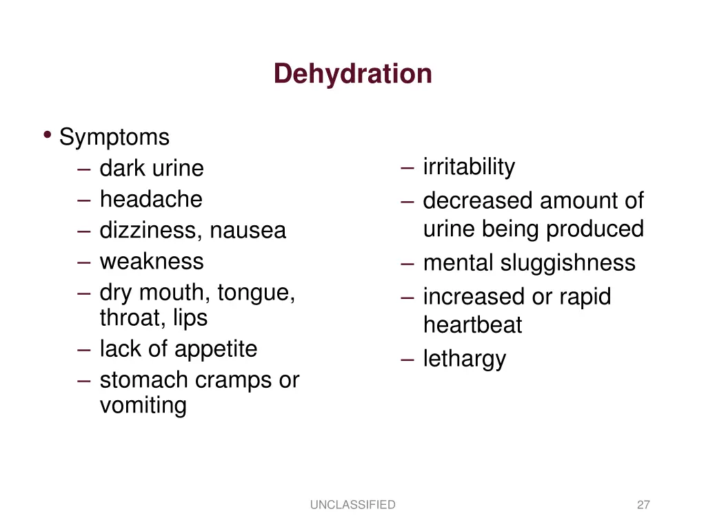 dehydration 1