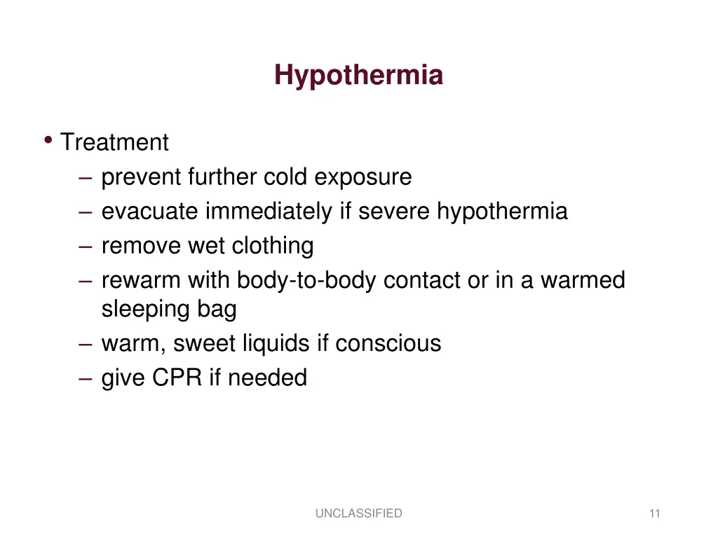 hypothermia 1