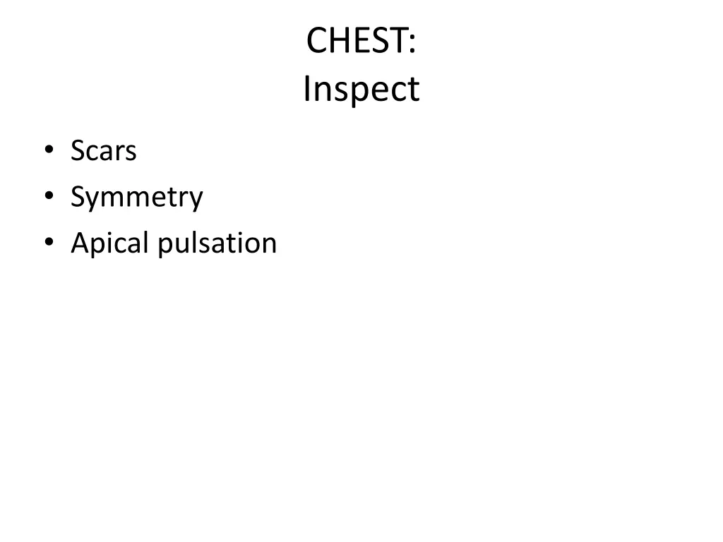 chest inspect