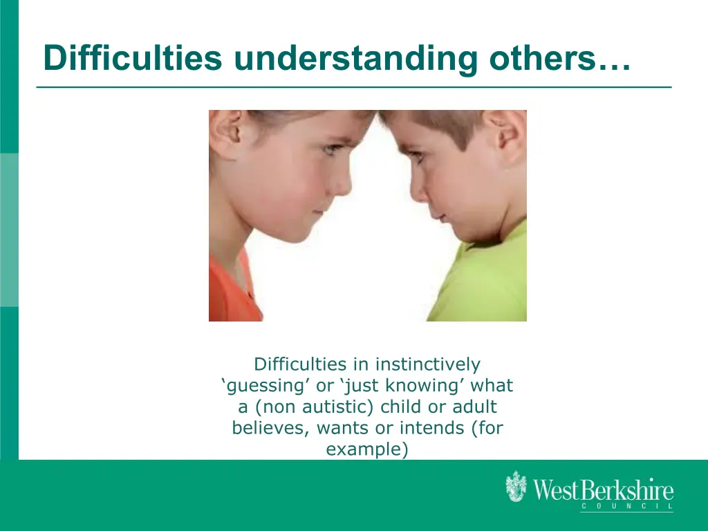 difficulties understanding others