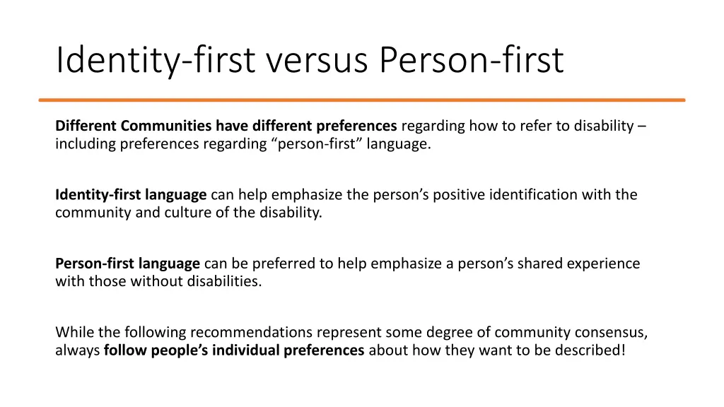 identity first versus person first