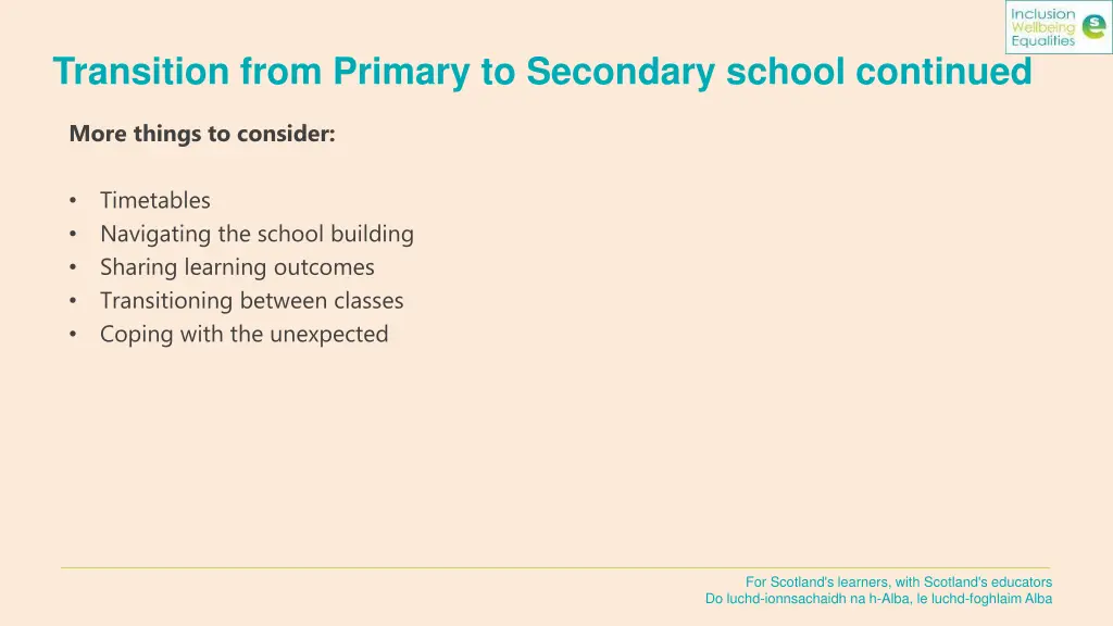 transition from primary to secondary school 2