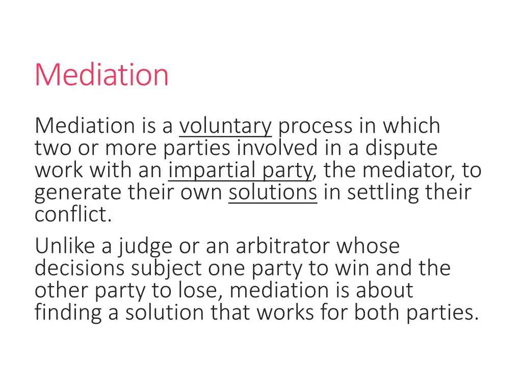 mediation