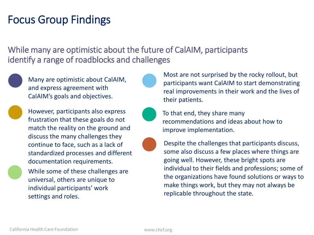 focus group findings focus group findings