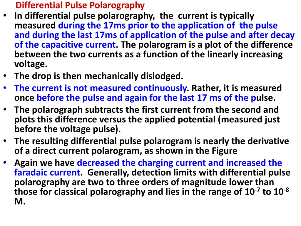 differential pulse polarography in differential