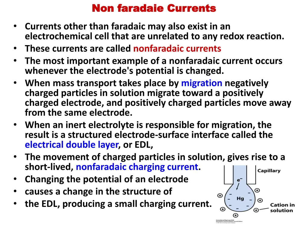 non faradaie currents non faradaie currents