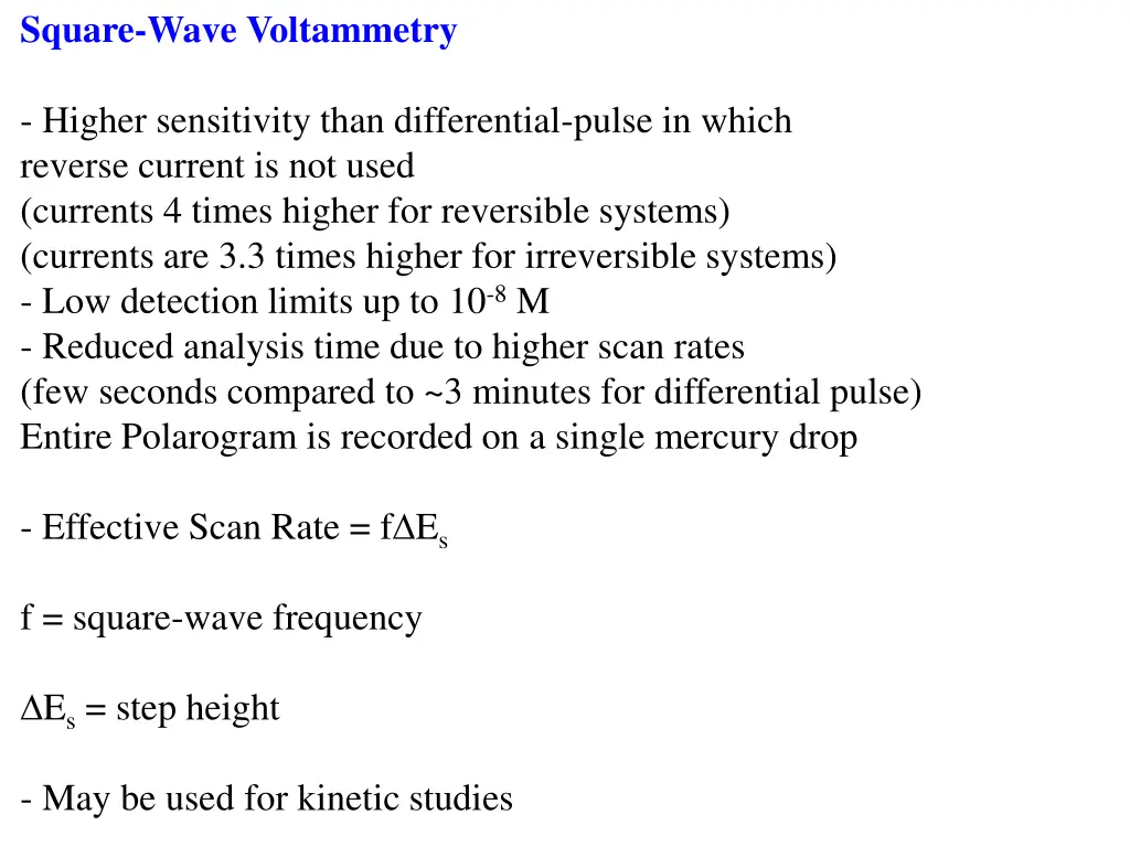 square wave voltammetry 2