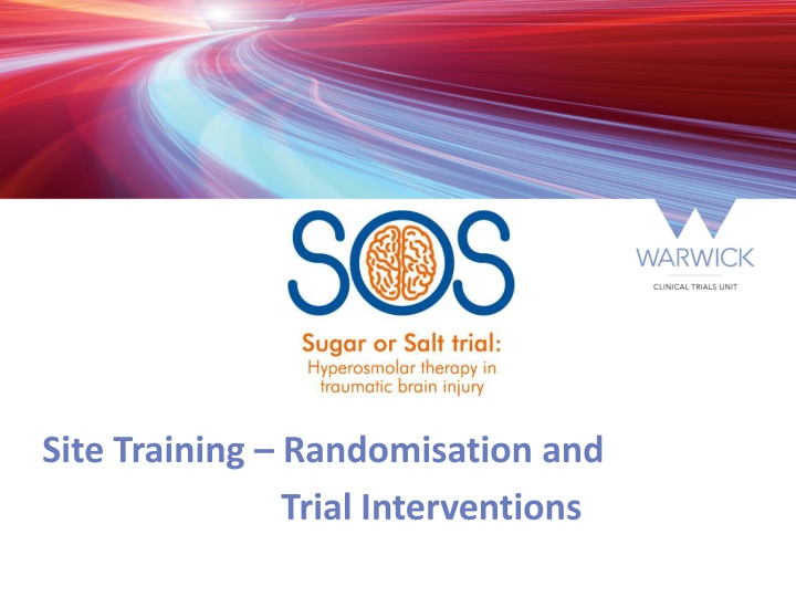 site training randomisation and trial
